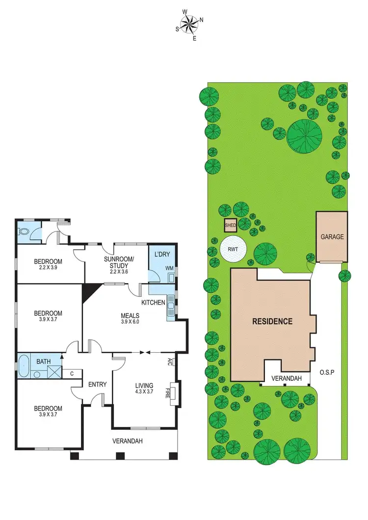 Floorplan of Homely house listing, 13 Fraser Street, Ormond VIC 3204
