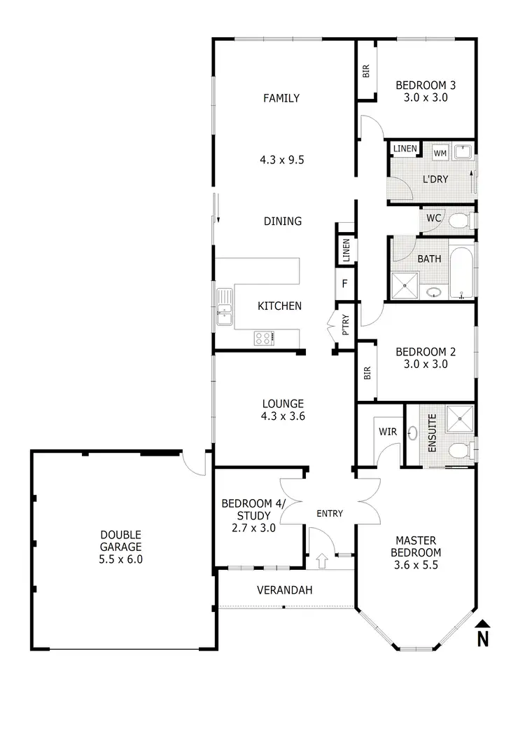 Floorplan of Homely house listing, 39 Broadhurst St, Kilmore VIC 3764