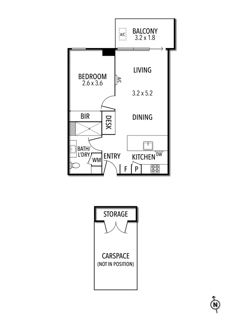 Floorplan of Homely apartment listing, 501/22 Barkly Street, Brunswick East VIC 3057