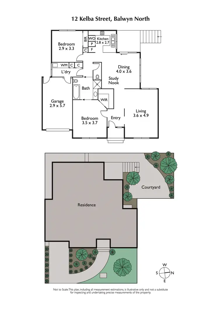 Floorplan of Homely house listing, 12 Kelba Street, Balwyn North VIC 3104