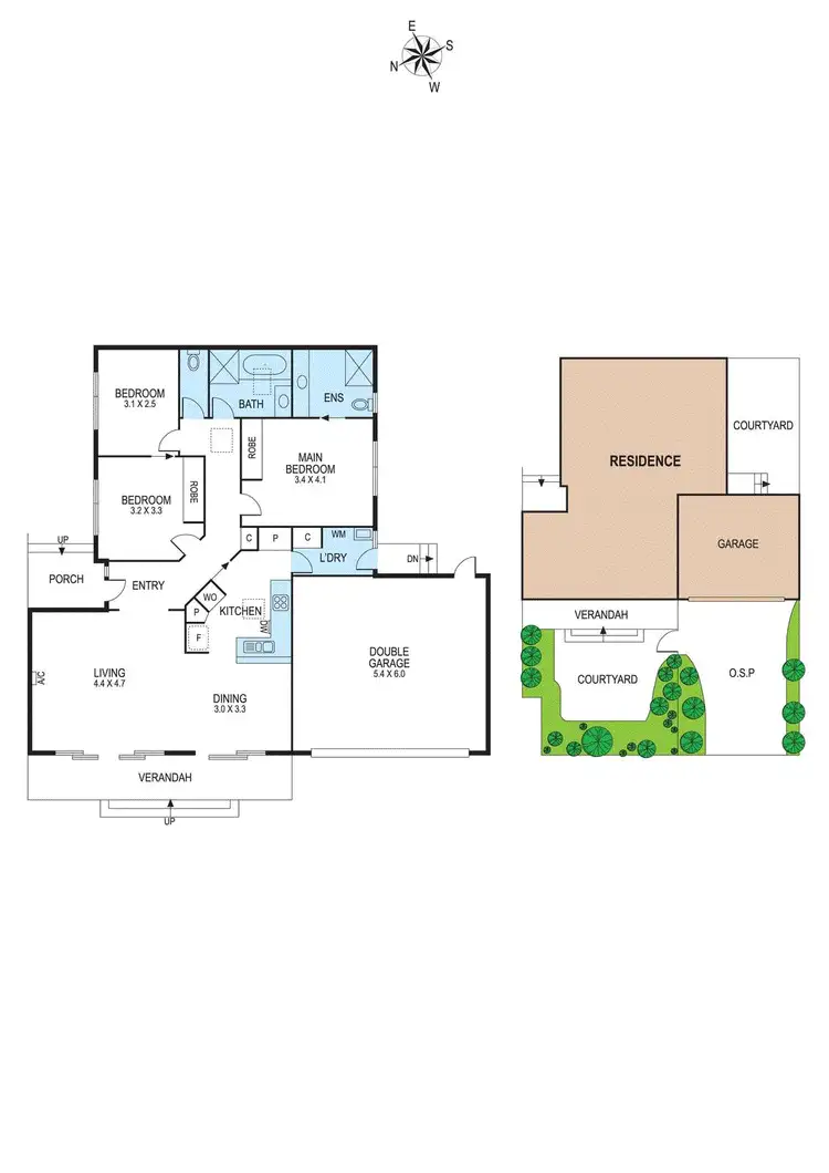Floorplan of Homely unit listing, 1/70 Whitmuir Road, Mckinnon VIC 3204