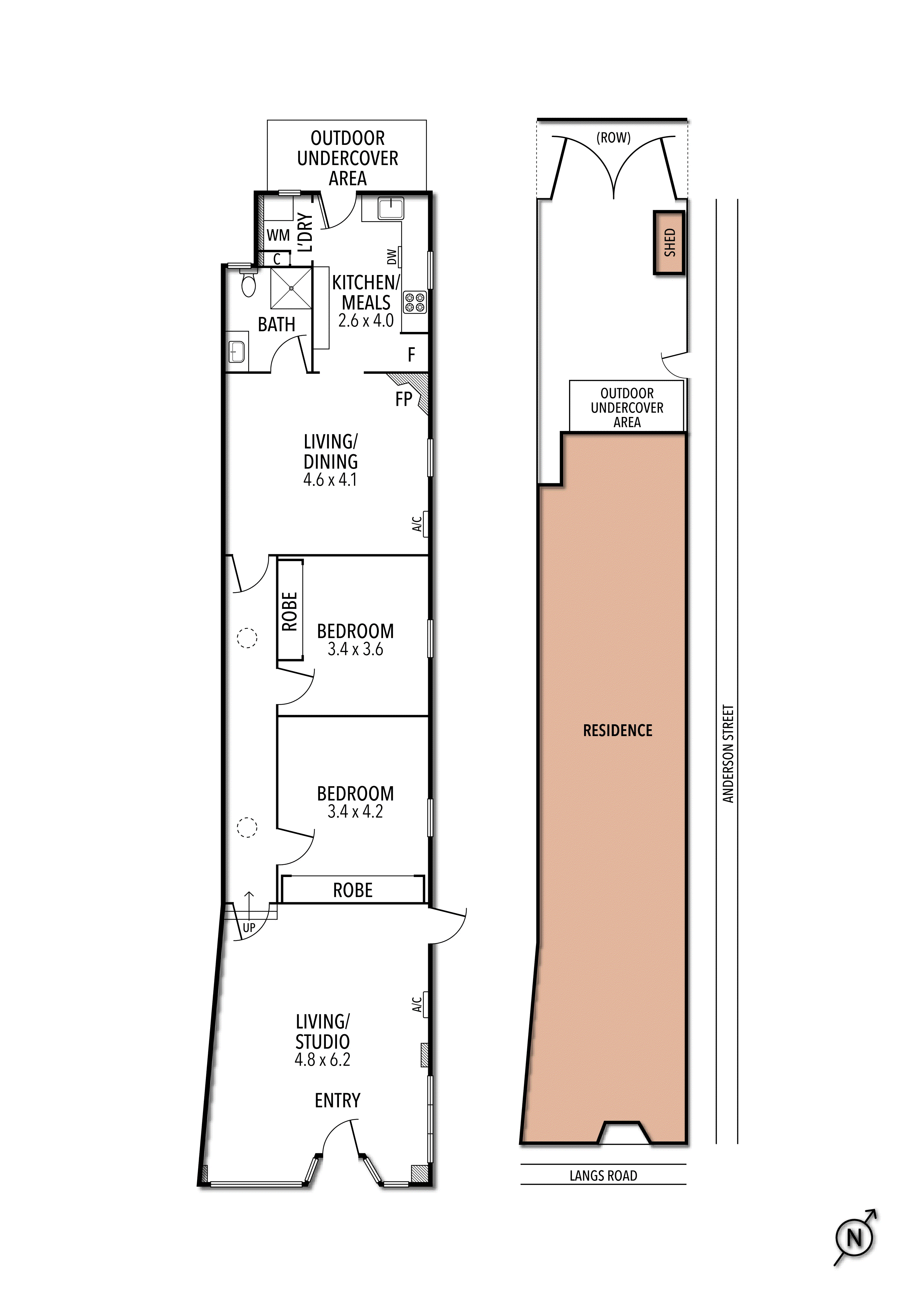 Floorplan of Homely house listing, 58 Langs Road, Ascot Vale VIC 3032