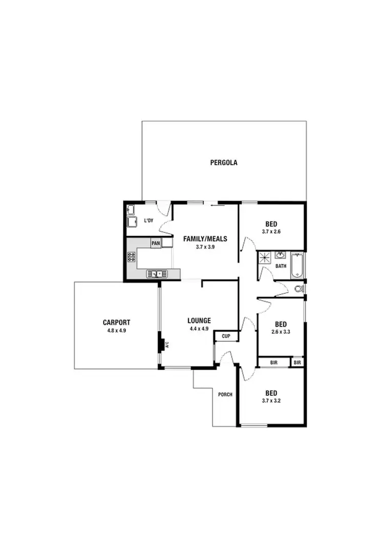 Floorplan of Homely house listing, 15 Rosewall Place, Clarinda VIC 3169