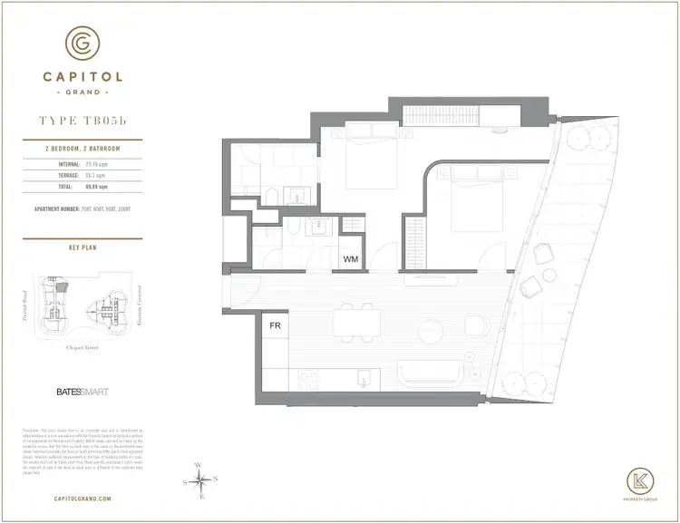 Floorplan of Homely apartment listing, 808/243 Toorak Road, South Yarra VIC 3141