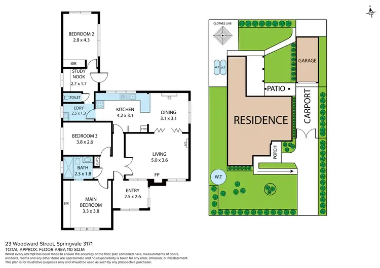Floorplan of Homely house listing, 23 Woodward Street, Springvale VIC 3171