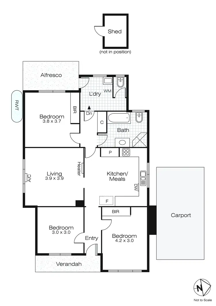 Floorplan of Homely house listing, 1/16 Alexandra Street, Sebastopol VIC 3356