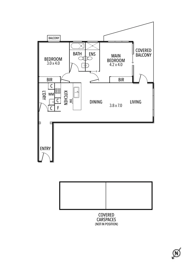 Floorplan of Homely apartment listing, 14/2 Horizon Drive, Maribyrnong VIC 3032
