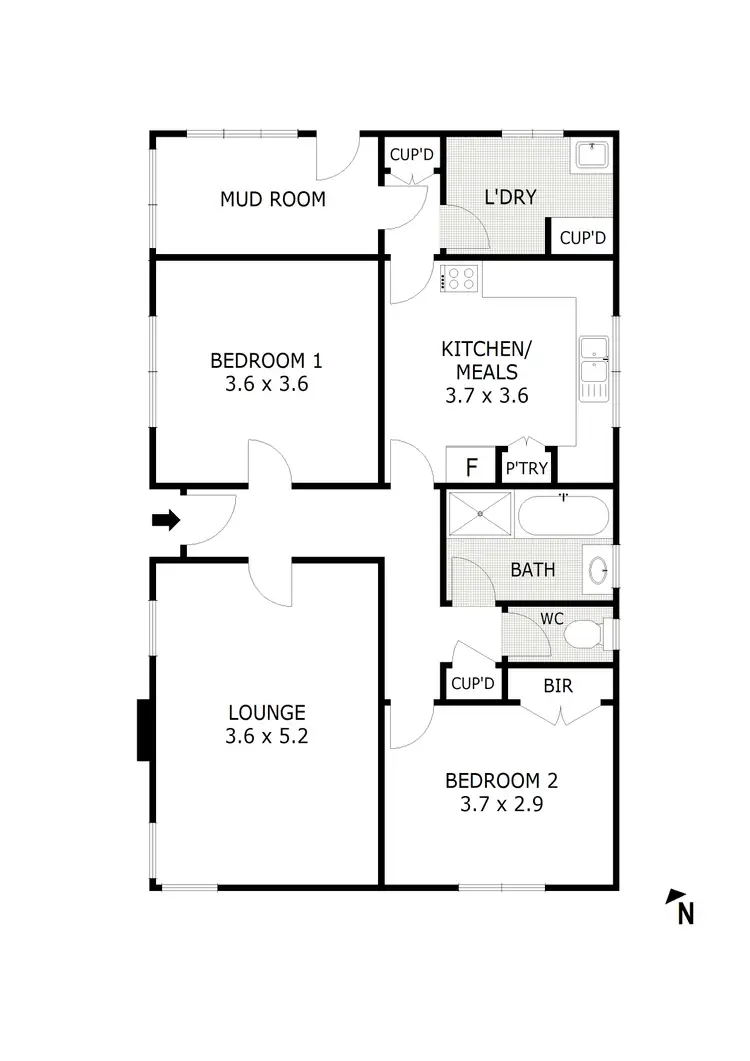 Floorplan of Homely house listing, 34A Ferguson Street, Broadford VIC 3658