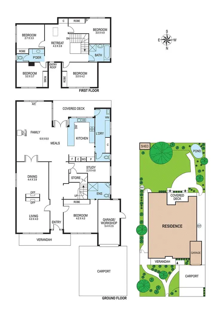 Floorplan of Homely house listing, 16 Kingsley Parade, Carnegie VIC 3163