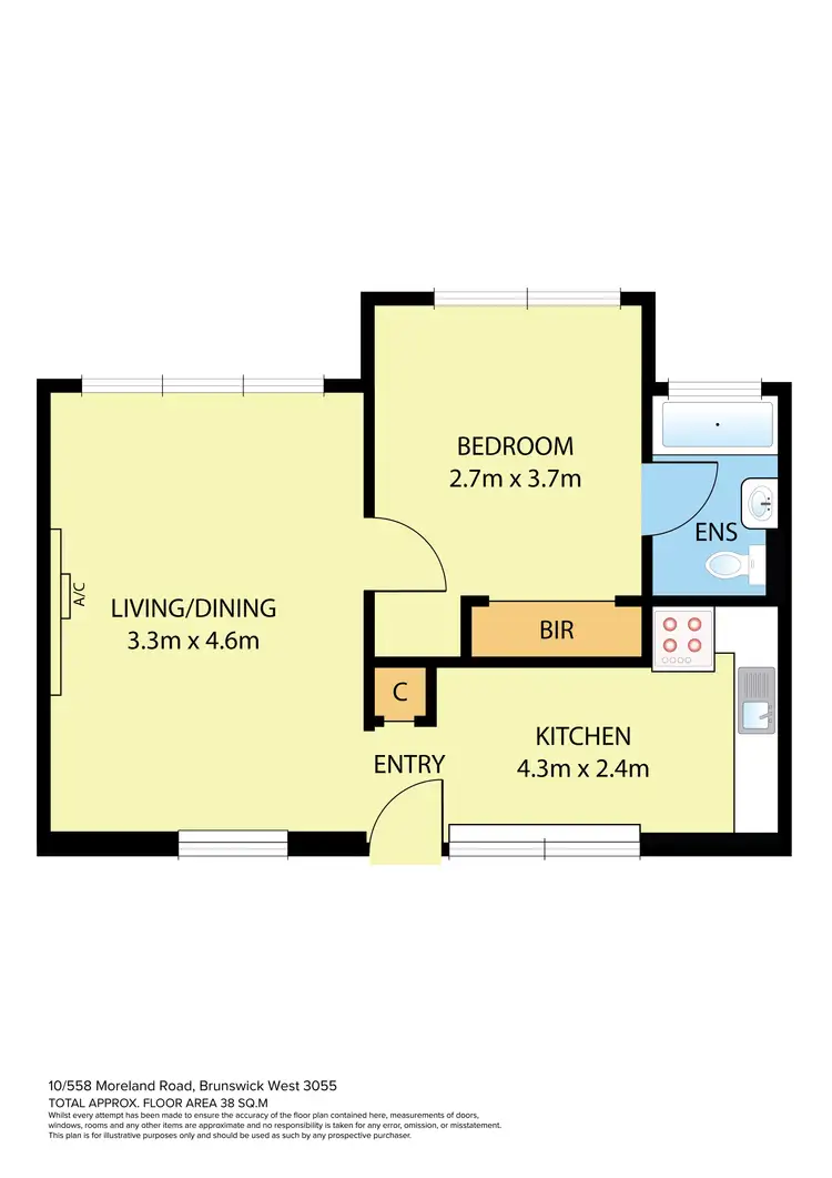 Floorplan of Homely apartment listing, 10/558 Moreland Road, Brunswick West VIC 3055