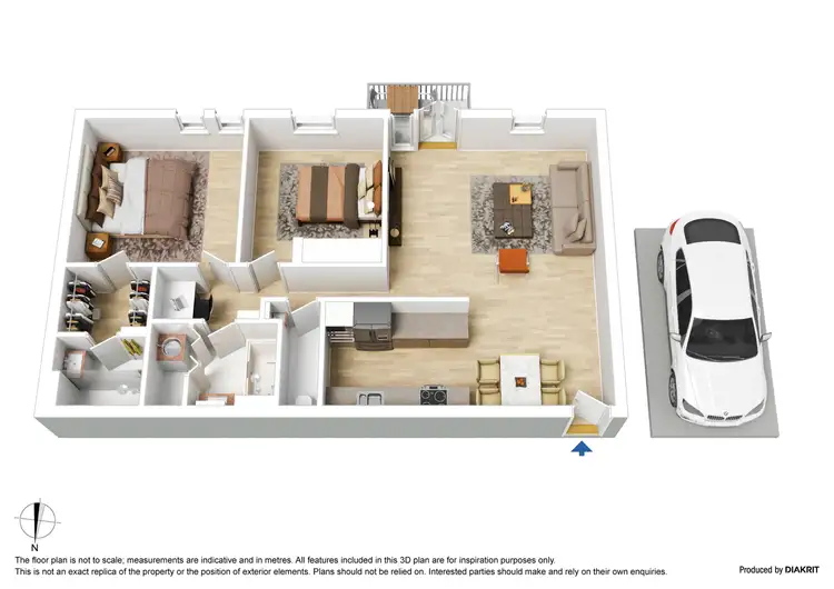 Floorplan of Homely apartment listing, 83/1 Riverside Quay, Southbank VIC 3006