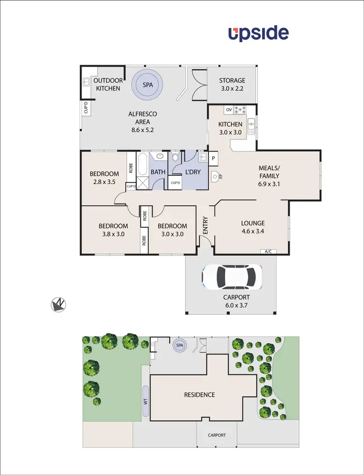 Floorplan of Homely house listing, 6 Weeden Drive, Werribee VIC 3030
