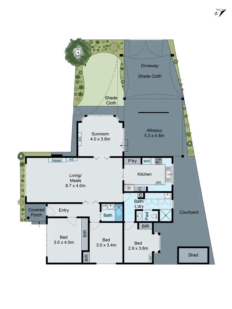Floorplan of Homely unit listing, 1/36 Park Lane, Mount Waverley VIC 3149