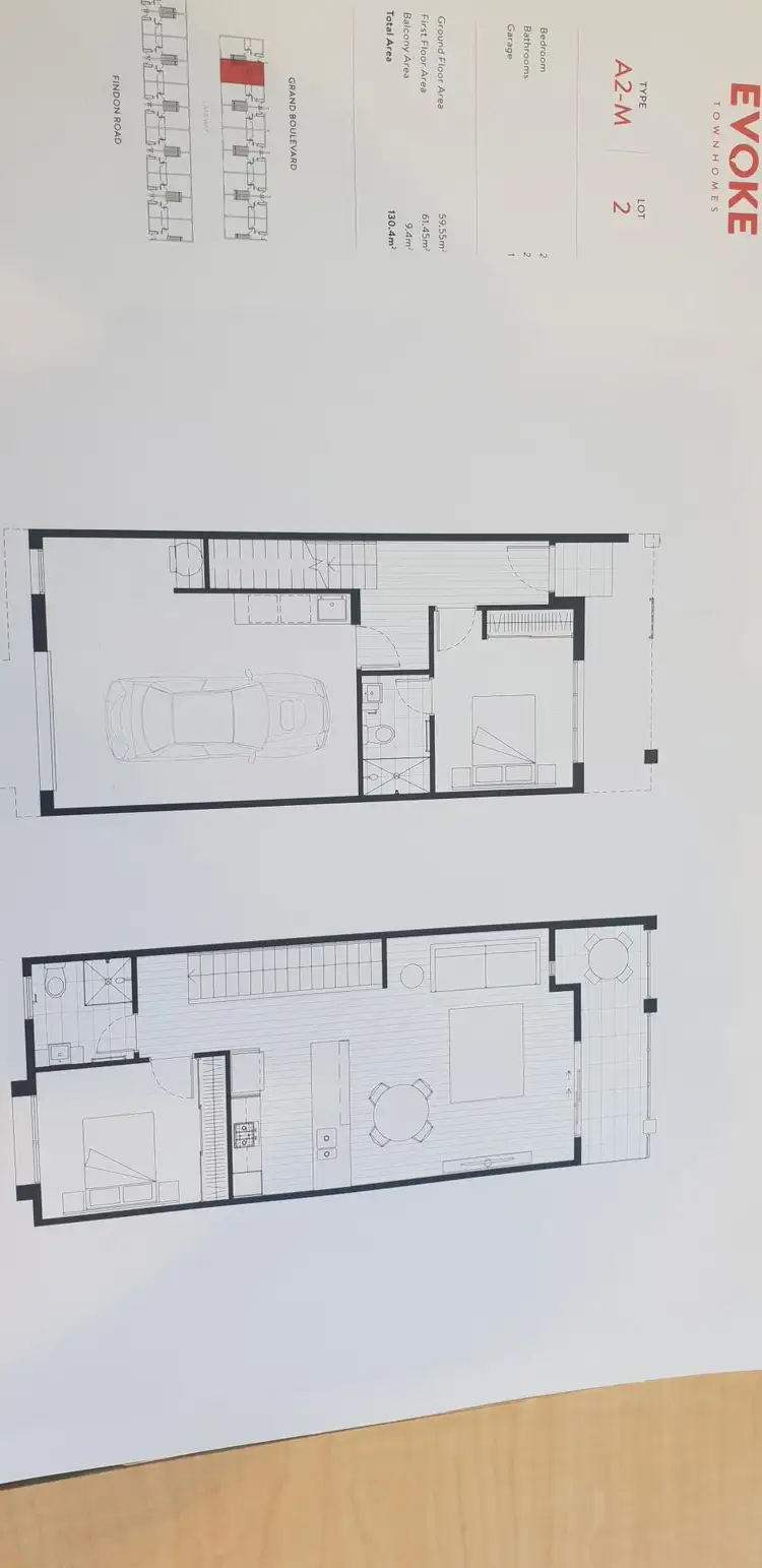 Floorplan of Homely townhouse listing, 2/510 Findon Road, South Morang VIC 3752