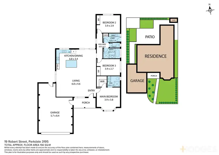 Floorplan of Homely townhouse listing, 19 Robert Street, Parkdale VIC 3195