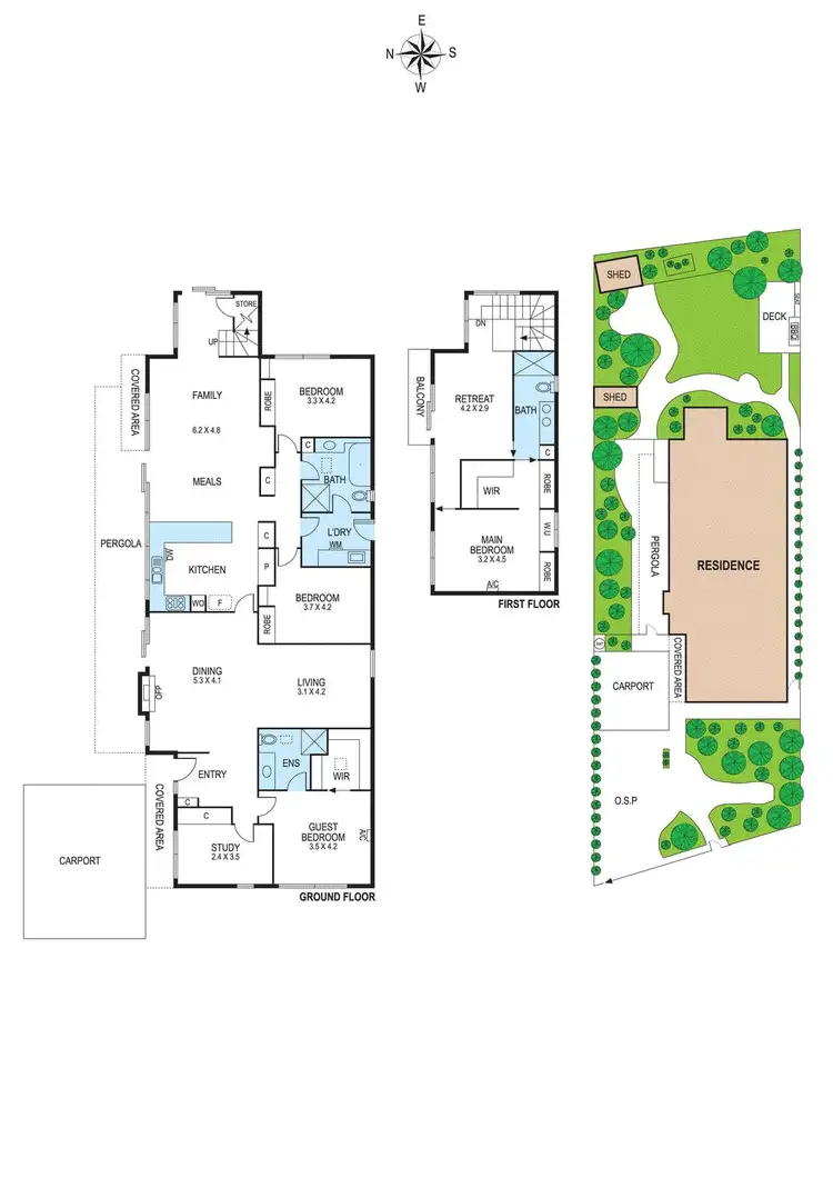 Floorplan of Homely house listing, 4 Vine Grove, Carnegie VIC 3163