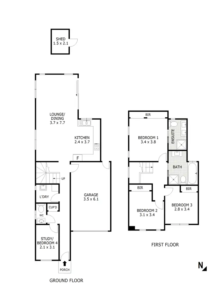 Floorplan of Homely unit listing, 2/141 Windham Street, Wallan VIC 3756
