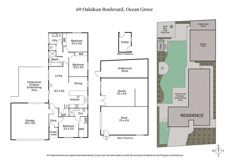 Floorplan of Homely house listing, 69 Oakdean Boulevard, Ocean Grove VIC 3226