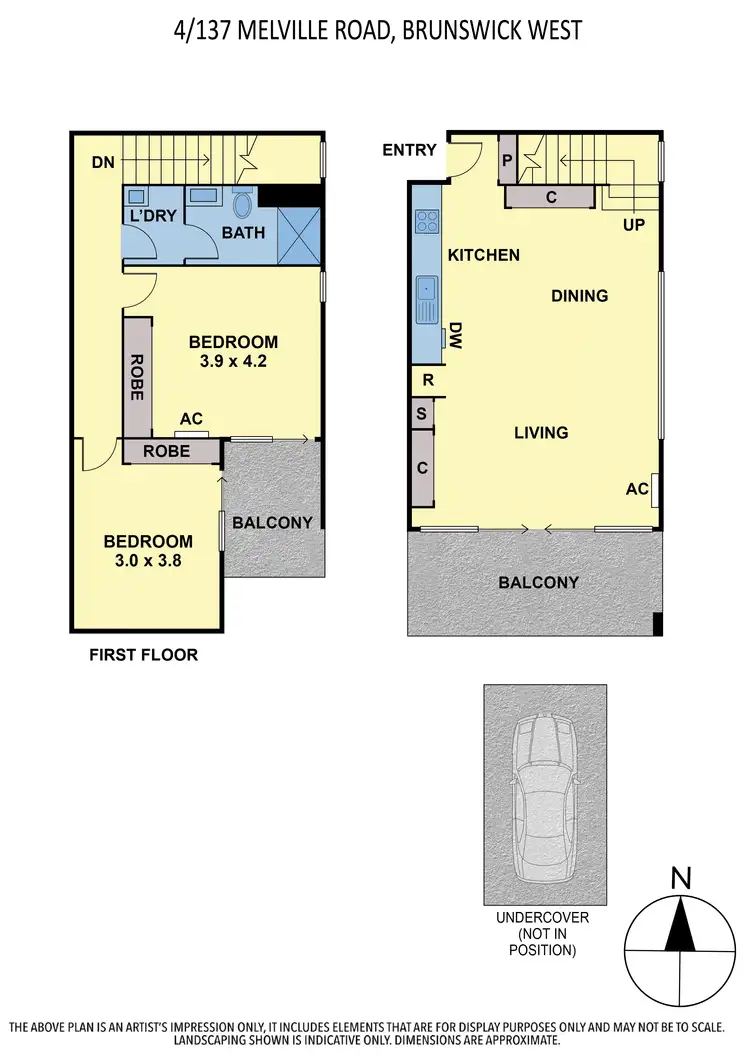 Floorplan of Homely apartment listing, 4/137-139 Melville Road, Brunswick West VIC 3055
