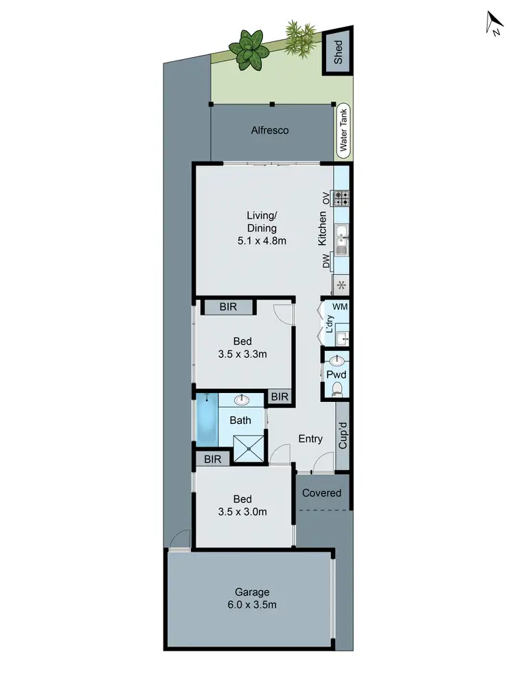 Floorplan of Homely unit listing, 3/5 Crescent Street, Noble Park VIC 3174