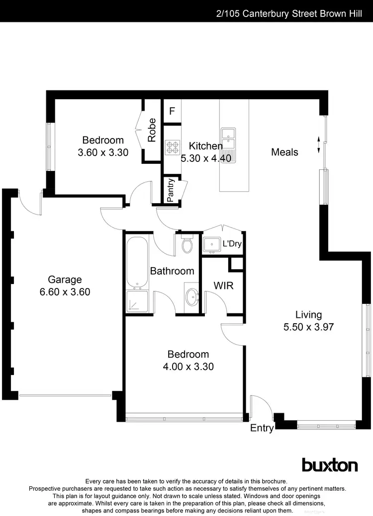 Floorplan of Homely house listing, 2/105 Canterbury Street, Brown Hill VIC 3350