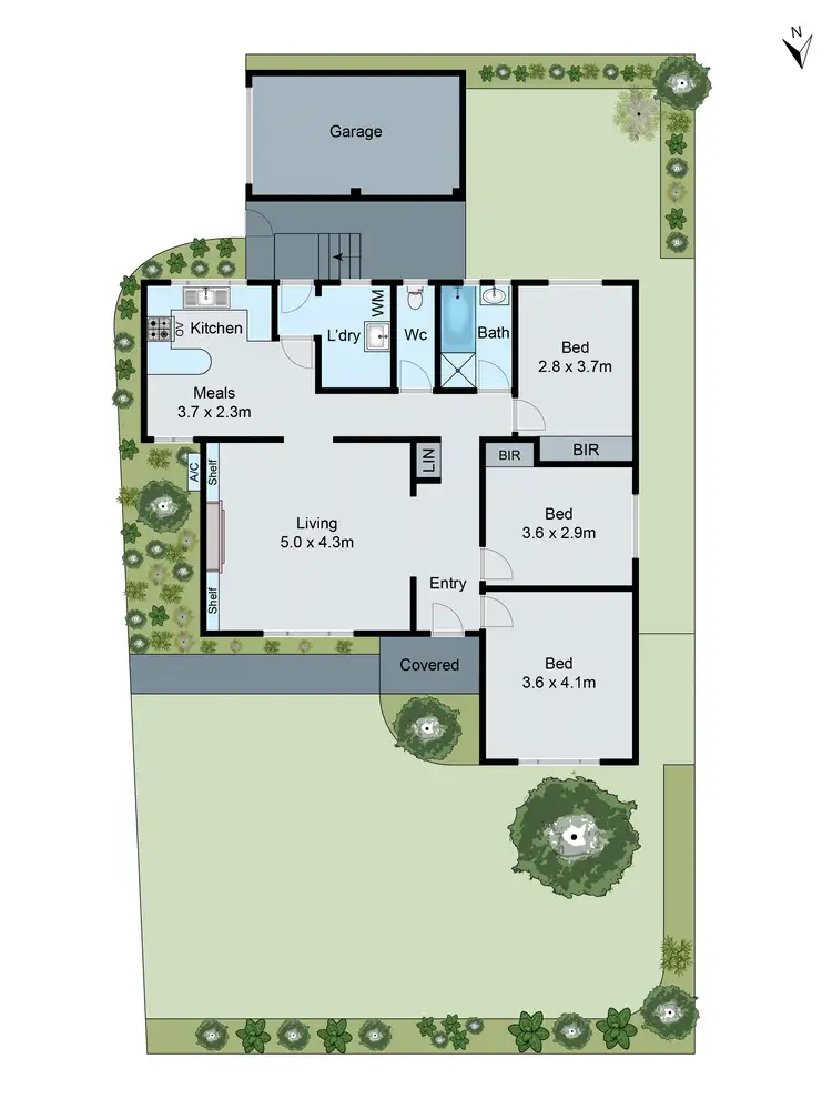 Floorplan of Homely unit listing, 1/14 Wallace Avenue, Dandenong VIC 3175