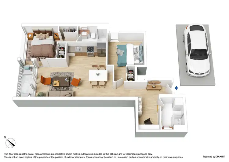 Floorplan of Homely apartment listing, 1906/151 City Road, Southbank VIC 3006