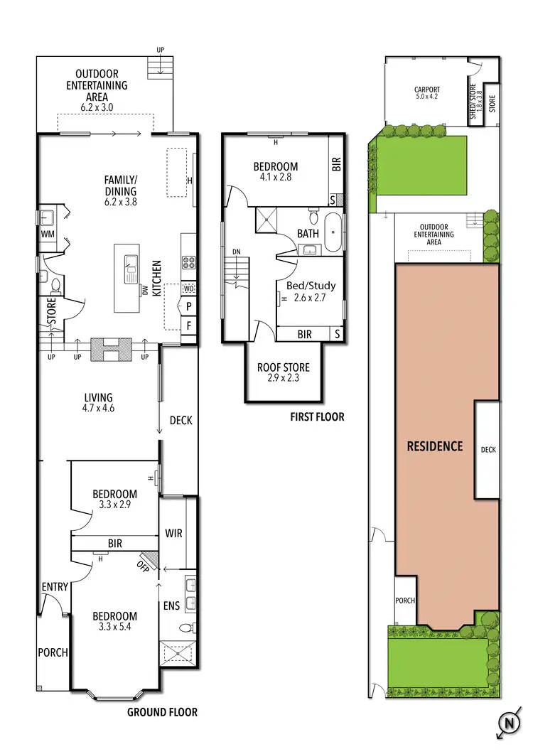 Floorplan of Homely house listing, 123 Roseberry Street, Ascot Vale VIC 3032