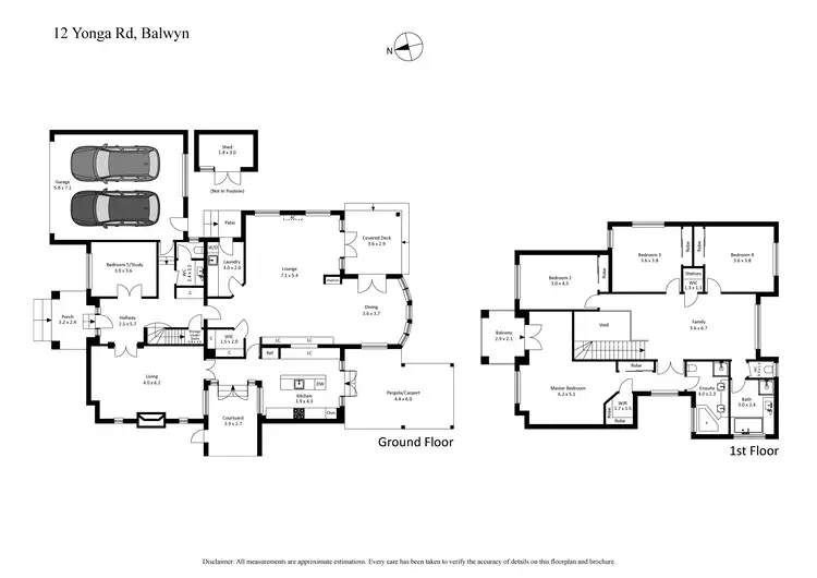 Floorplan of Homely house listing, 12 Yonga Road, Balwyn VIC 3103