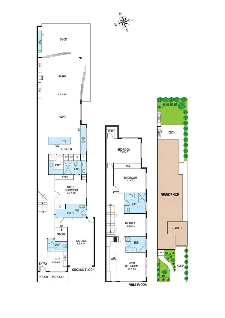 Floorplan of Homely townhouse listing, 63b Barrington Street, Bentleigh East VIC 3165