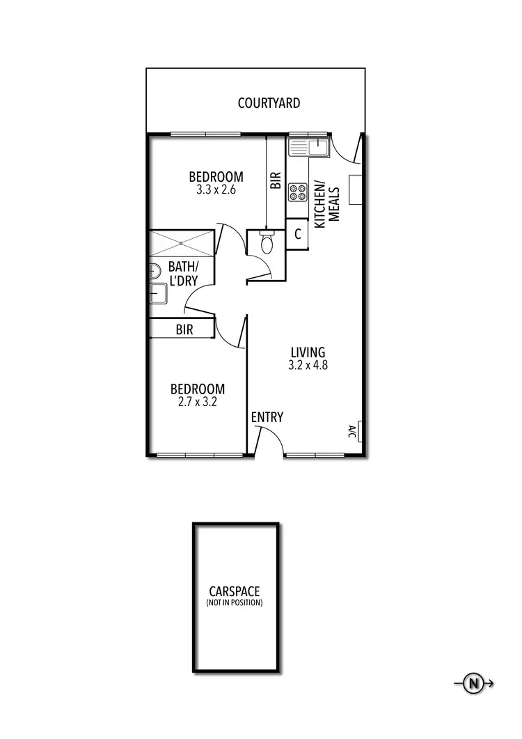 Floorplan of Homely unit listing, 6/536 Albion Street, Brunswick West VIC 3055