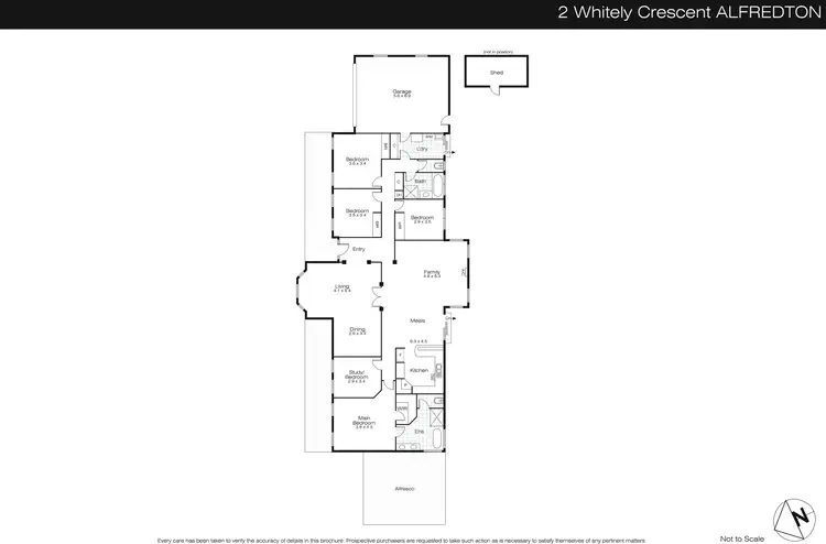 Floorplan of Homely house listing, 2 Whitely Crescent, Alfredton VIC 3350