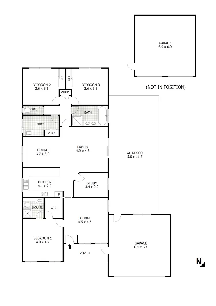 Floorplan of Homely house listing, 27 Robinia Court, Kilmore VIC 3764