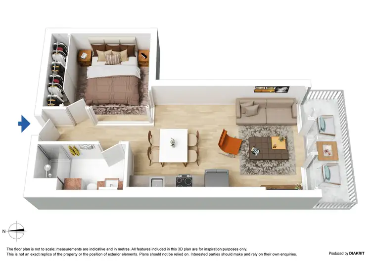 Floorplan of Homely apartment listing, 3315/151 City Road, Southbank VIC 3006