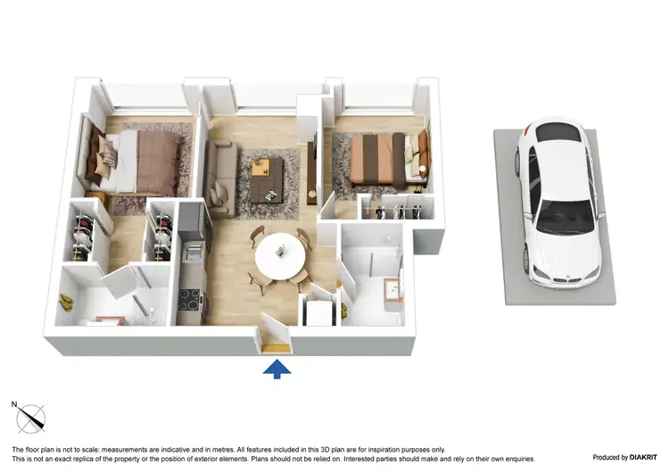 Floorplan of Homely apartment listing, 4304/568 Collins Street, Melbourne VIC 3000