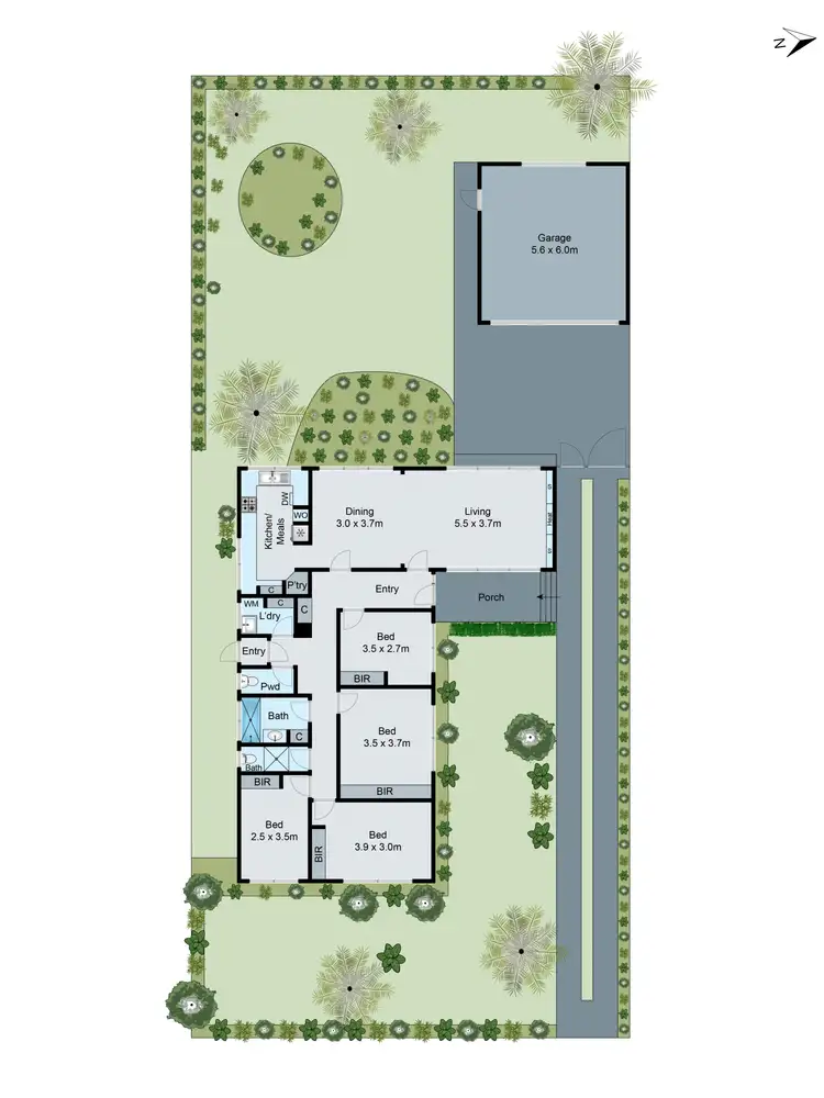 Floorplan of Homely house listing, 111 Marianne Way, Mount Waverley VIC 3149