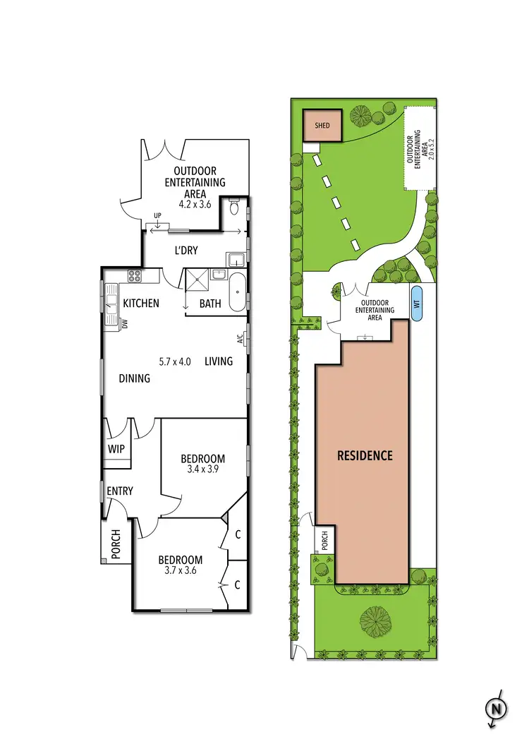 Floorplan of Homely house listing, 21 Ascot Street, Ascot Vale VIC 3032