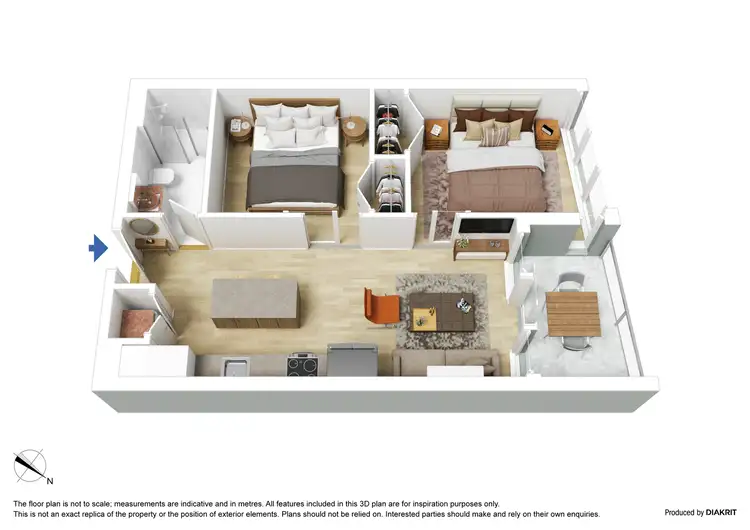 Floorplan of Homely apartment listing, 4509/33 Rose Lane, Melbourne VIC 3000