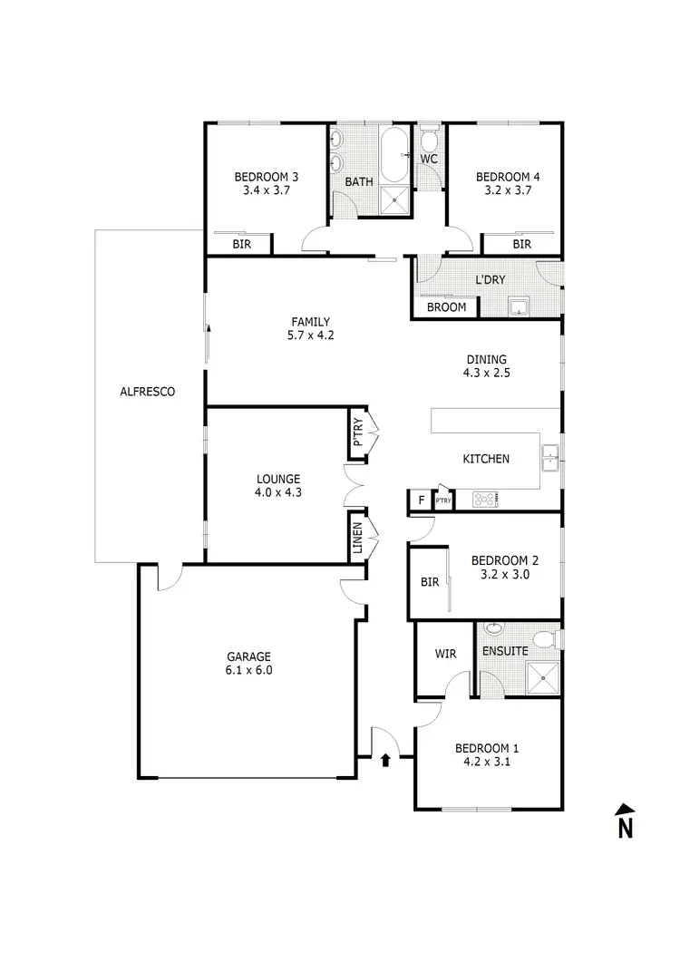 Floorplan of Homely house listing, 14 Francis Court, Kilmore VIC 3764