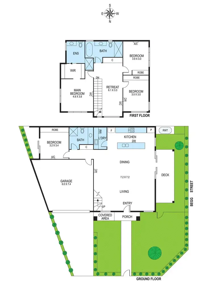 Floorplan of Homely townhouse listing, 2 Noora Avenue, Bentleigh East VIC 3165