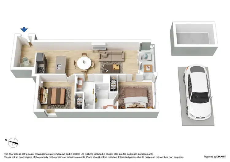 Floorplan of Homely apartment listing, 3306/241 City Road, Southbank VIC 3006