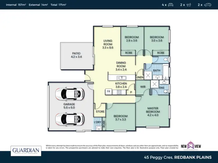 Floorplan of Homely house listing, 45 Peggy Crescent, Redbank Plains QLD 4301