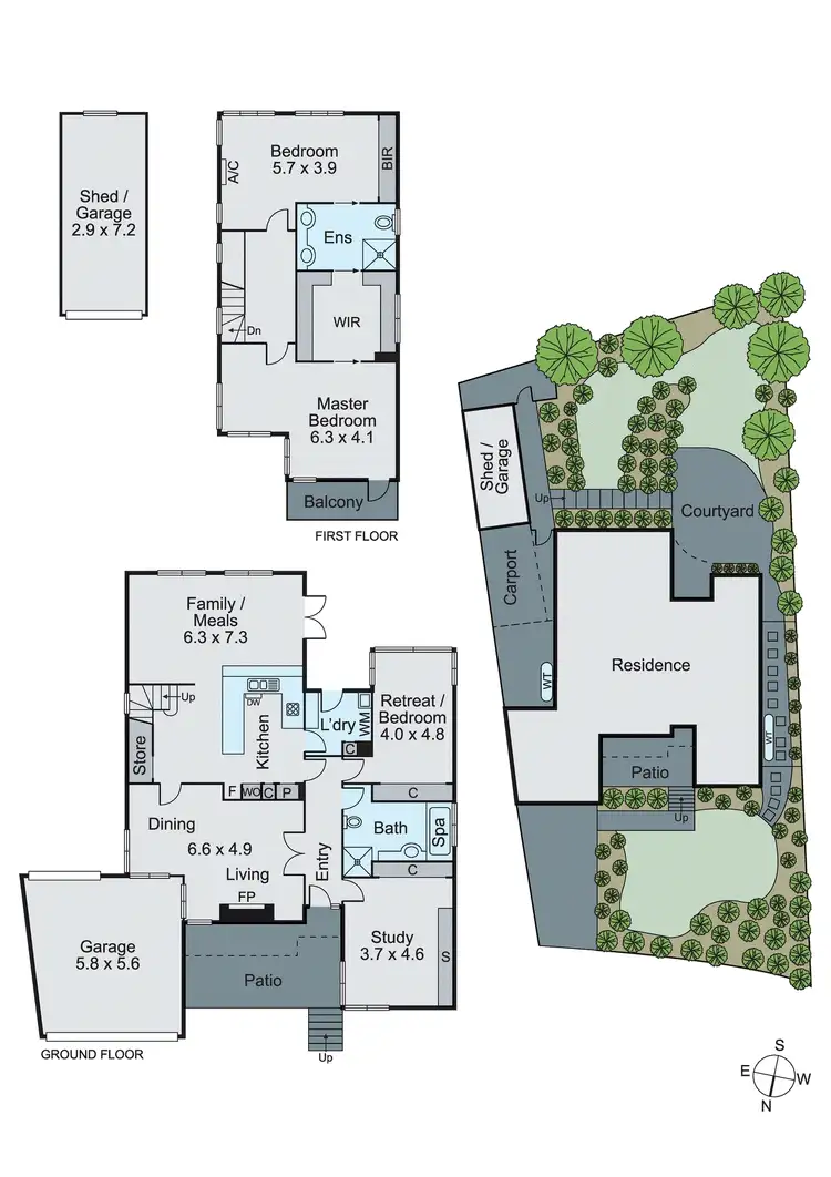 Floorplan of Homely house listing, 6 Wiaktun Crescent, Mount Waverley VIC 3149