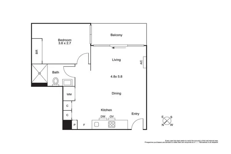 Floorplan of Homely apartment listing, 302/83 Flemington Road, North Melbourne VIC 3051