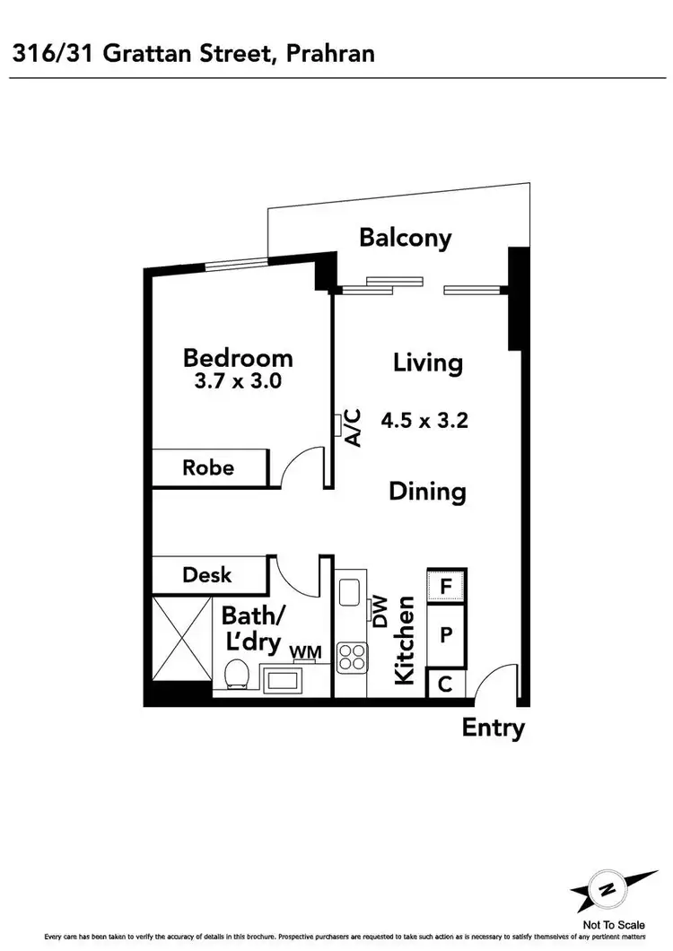 Floorplan of Homely apartment listing, 316/31 Grattan Street, Prahran VIC 3181