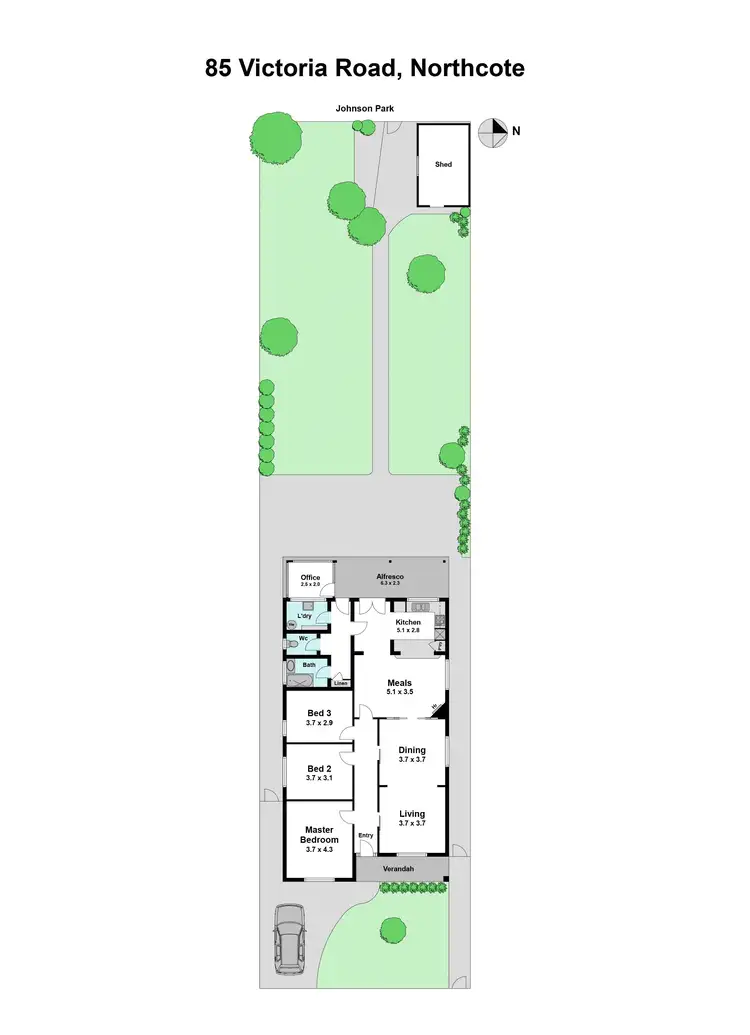 Floorplan of Homely house listing, 85 Victoria Road, Northcote VIC 3070