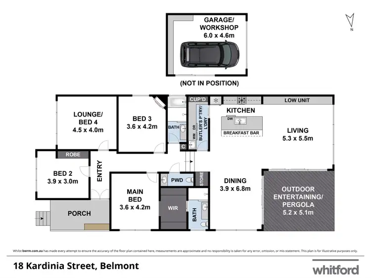 Floorplan of Homely house listing, 18 Kardinia Street, Belmont VIC 3216
