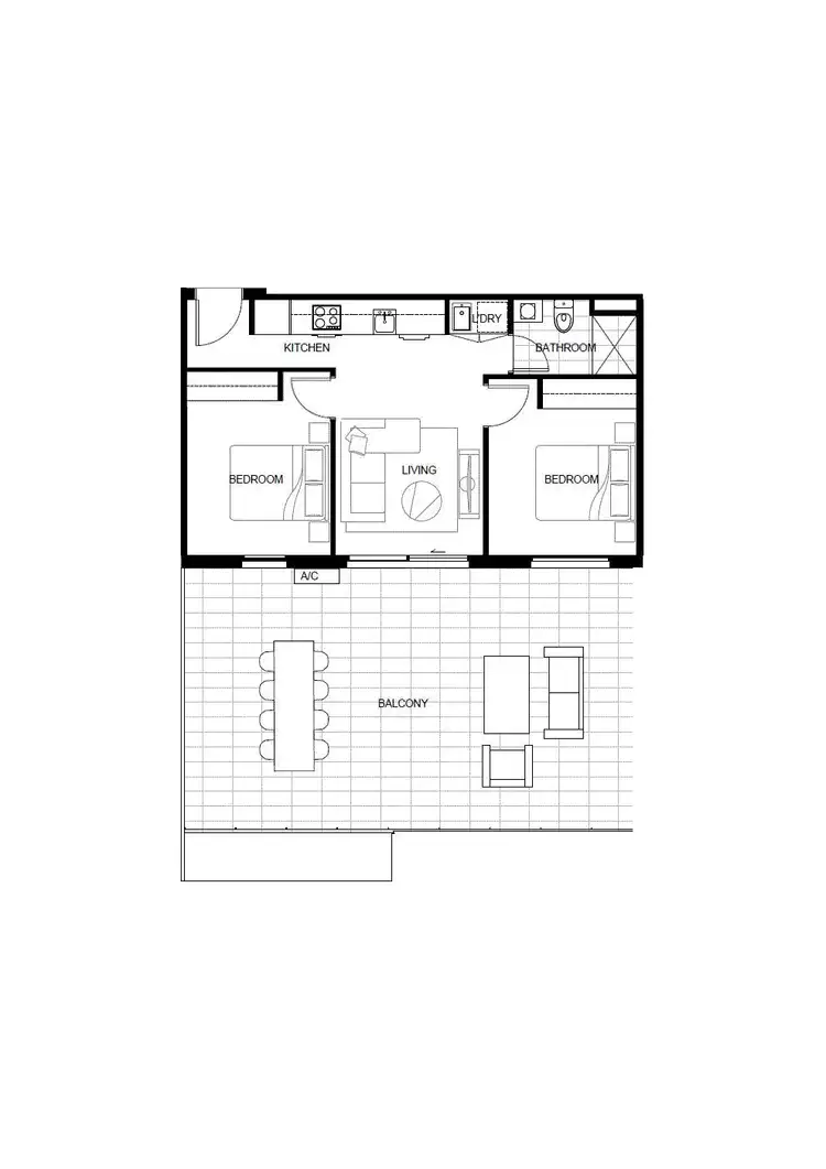 Floorplan of Homely apartment listing, 301/21 Collins Street, Chadstone VIC 3148