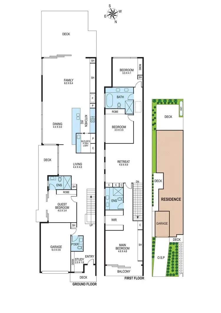 Floorplan of Homely townhouse listing, 18B Alford Street, Brighton East VIC 3187