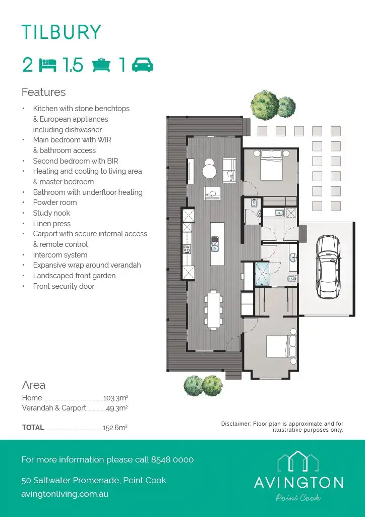 Floorplan of Homely retirement listing, 426/50 Saltwater Promenade, Point Cook VIC 3030